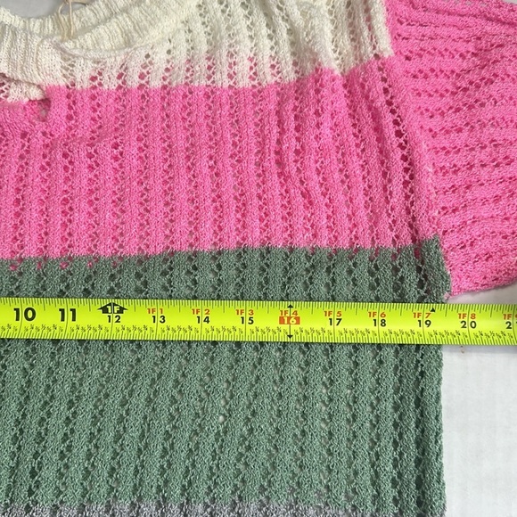143 Story by Line Up Colorblock Knit Pullover Sweater Womens Size Small NWT - Picture 6 of 9